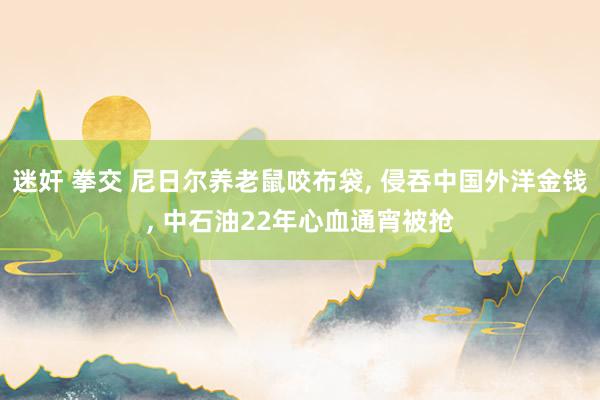 迷奸 拳交 尼日尔养老鼠咬布袋， 侵吞中国外洋金钱， 中石油22年心血通宵被抢