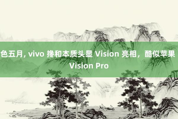 色五月， vivo 搀和本质头显 Vision 亮相，酷似苹果 Vision Pro